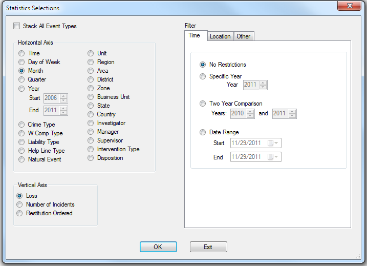 Statistics Filter